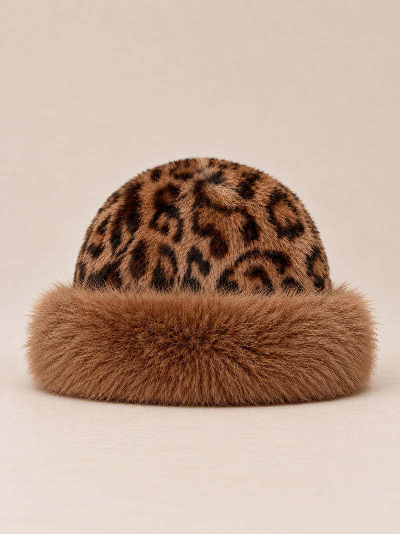 Leopar Kürklü Bere-zoom-