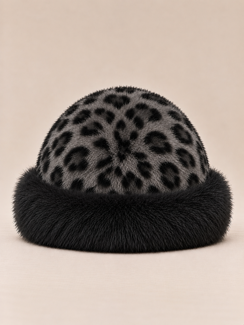 Leopar Kürklü Bere-zoom-