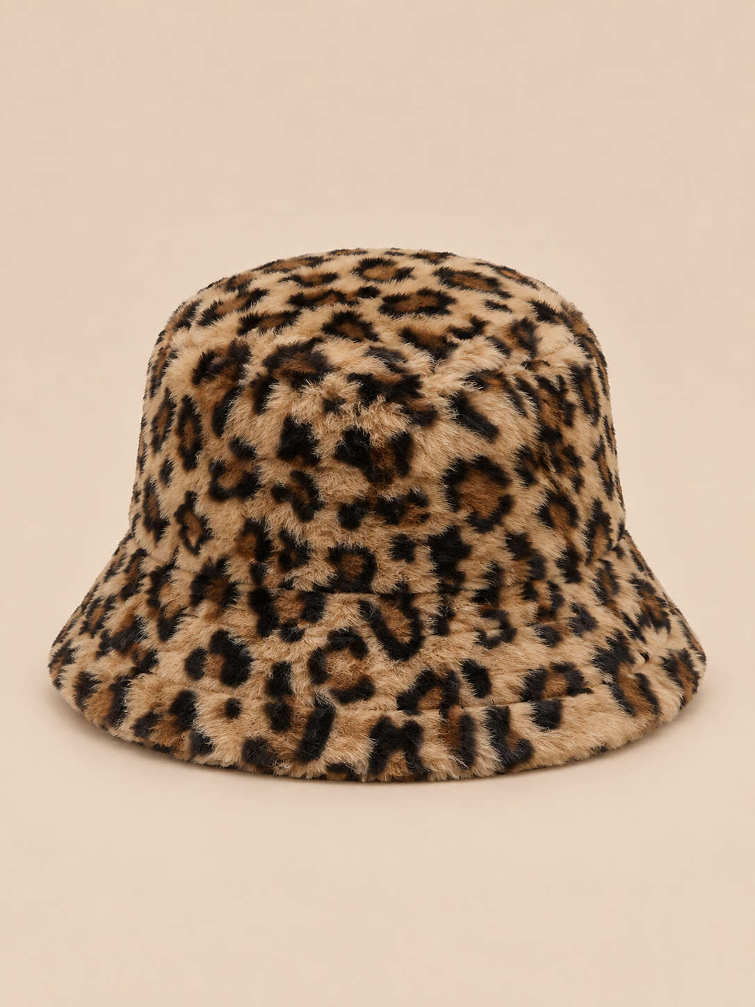 Peluş Leopar Bucket Şapka-3