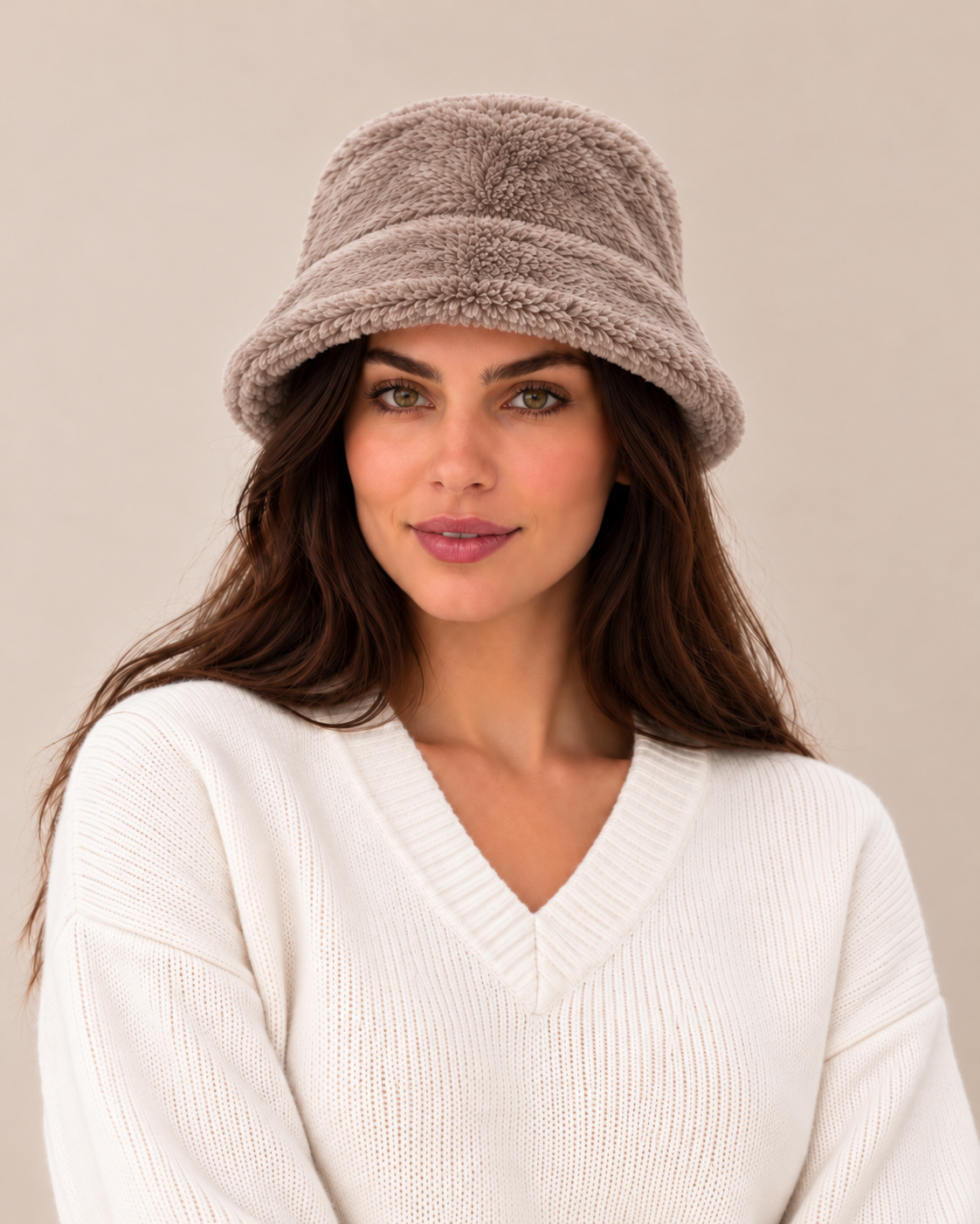 Peluş Bucket Şapka-1